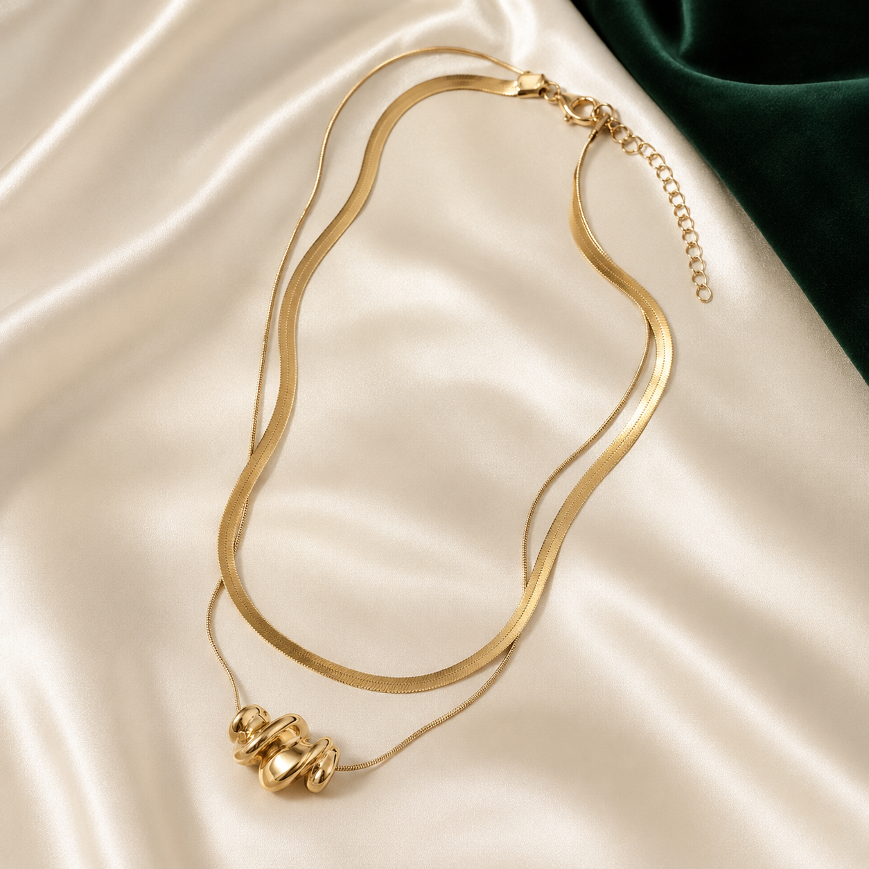 Aurelia Sculpted Layered Necklace