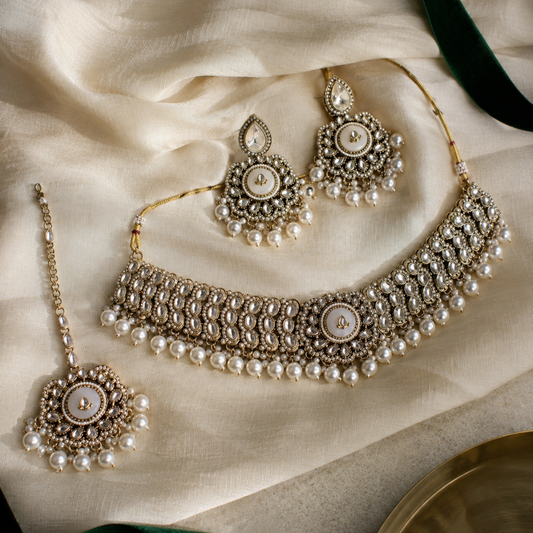 NOOR PEARL KUNDAN CHOKER SET