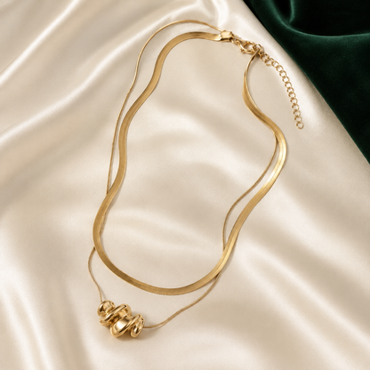 Aurelia Sculpted Layered Necklace